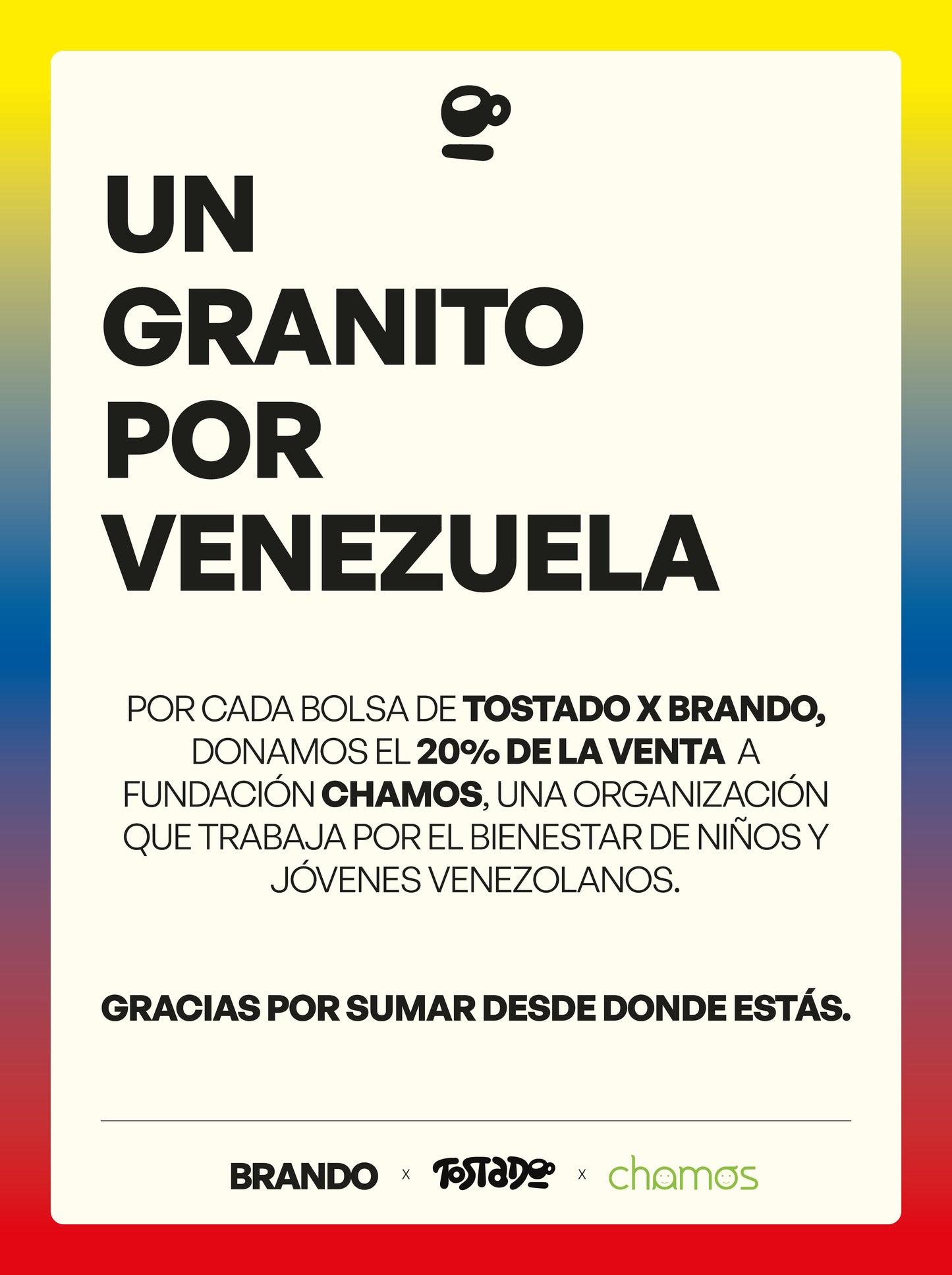 TOSTADO x BRANDO (Un granito por Vzla)